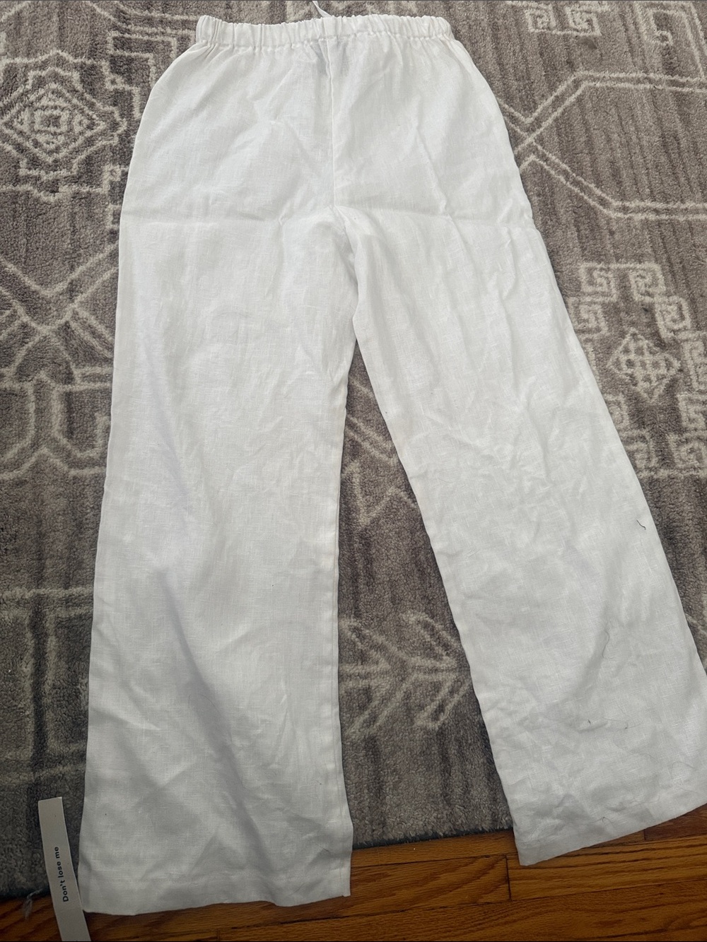 Reformation White Wide-Leg Trousers - High-Rise Minimal Size X-Small Petite New - Picture 6 of 11